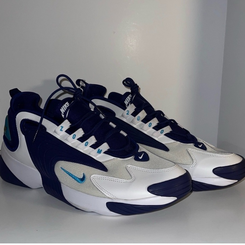 Nike Zoom 2K Men’s Sneakers – White/Navy – Size 9.5